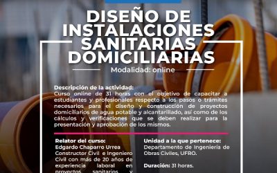 Curso «Diseño de Instalaciones Sanitarias Domiciliarias»