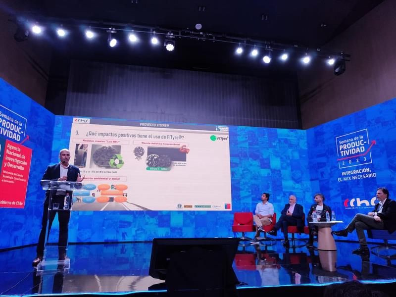 Proyecto UFRO FiTyre es destacado en la Semana de la Productividad 2023 como caso de éxito de vinculación ciencia-empresa.