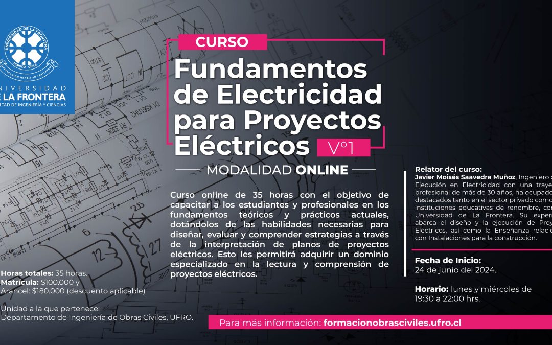 CURSO «FUNDAMENTOS DE ELECTRICIDAD PARA PROYECTOS ELÉCTRICOS»