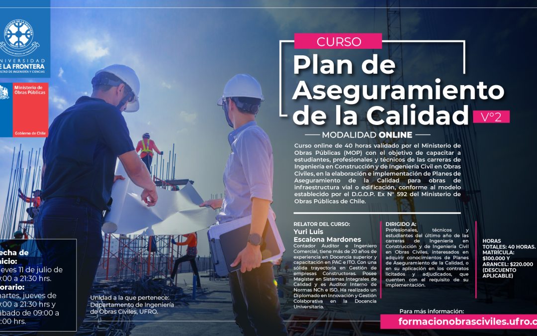 CURSO «PLAN DE ASEGURAMIENTO DE LA CALIDAD» V.2 PAC